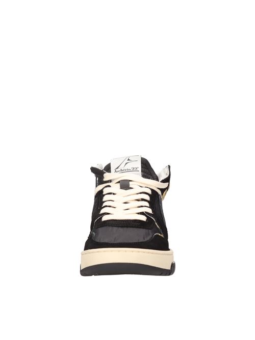 Sneakers alte in camoscio e tessuto ARCHIVIO,22 | STEPONE MIDDLE 626NERO